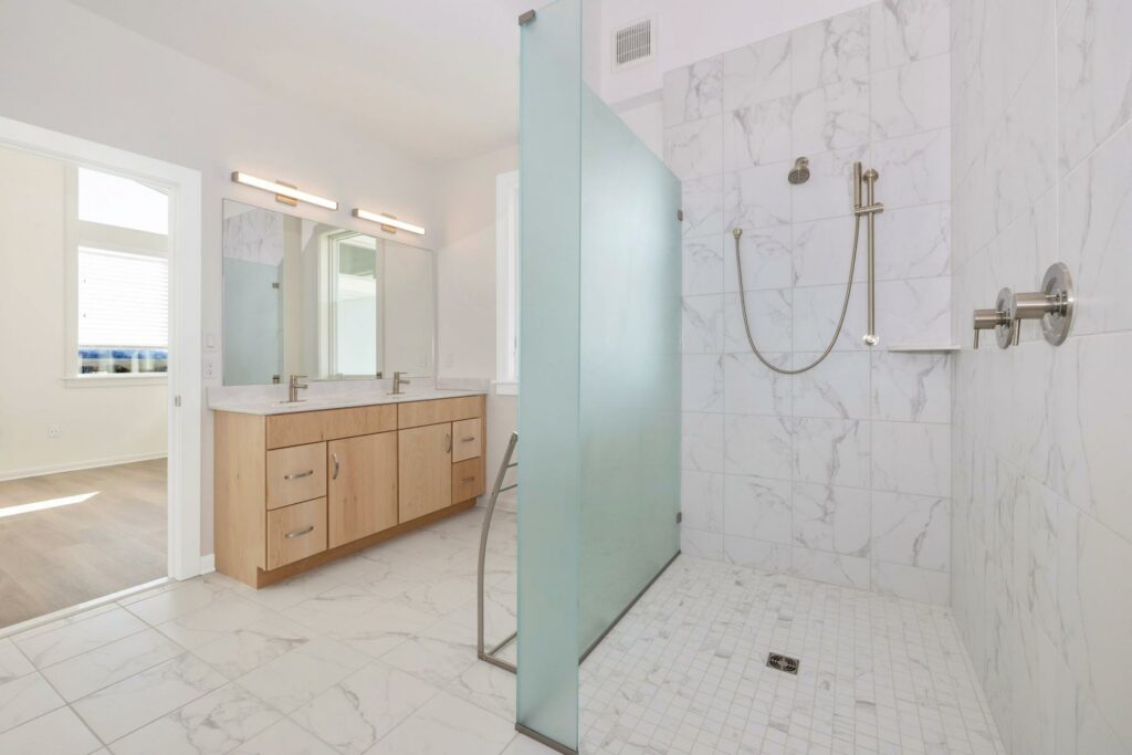 White elegant bathroom